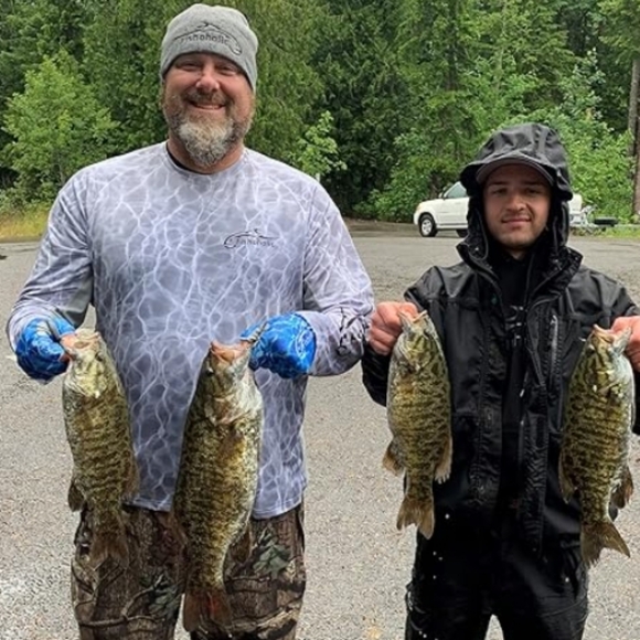 Fishing Outdoors Beanie Watch Skull Cap Stocking Hat Embroidered Logo Gray New - Picture 4 of 5